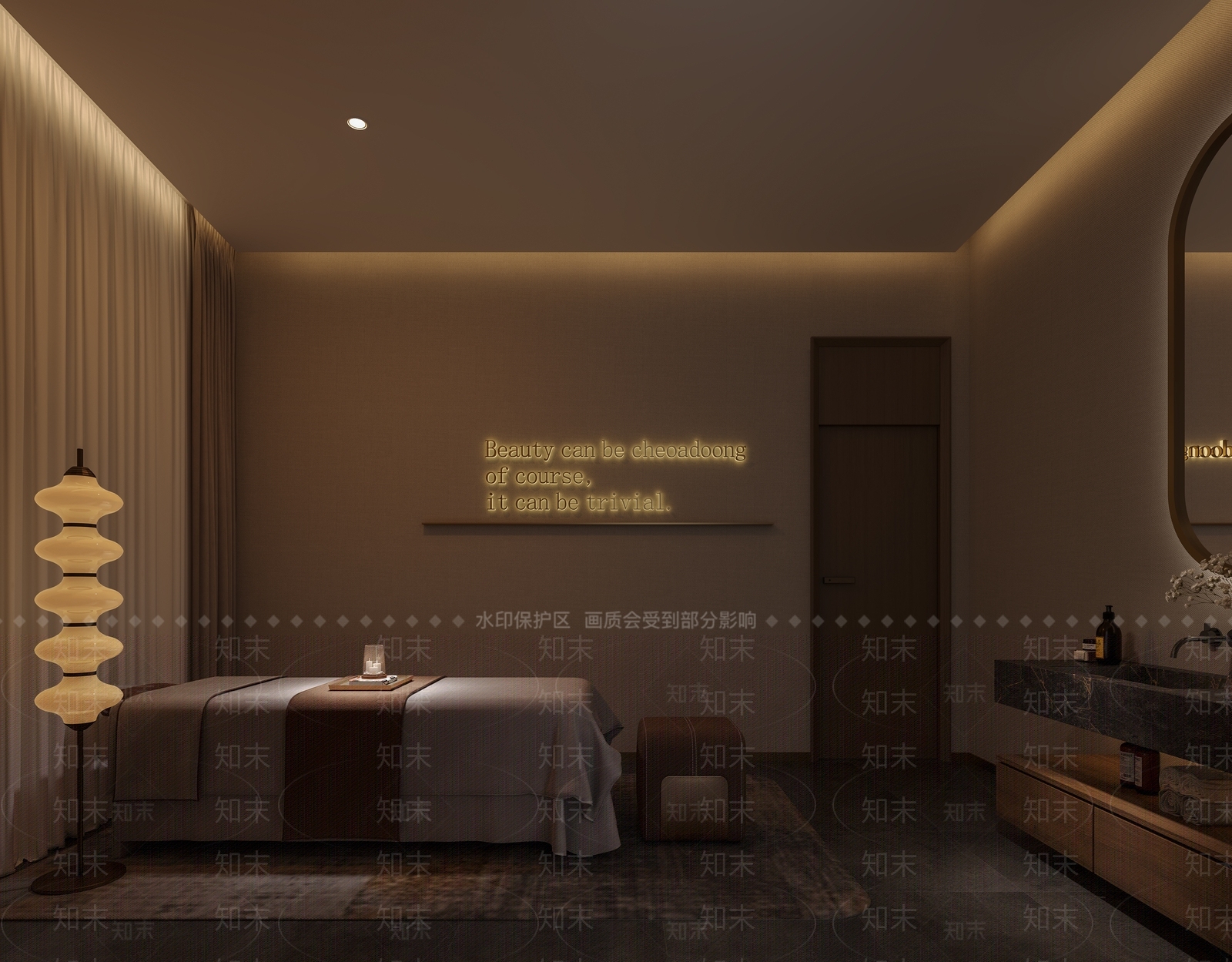 轻奢美容院3D模型下载【ID:1234165599】