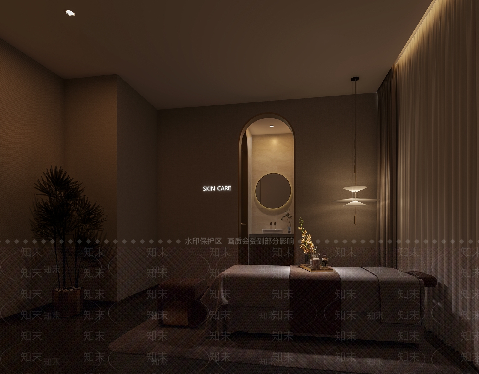 轻奢美容院3D模型下载【ID:1234165599】