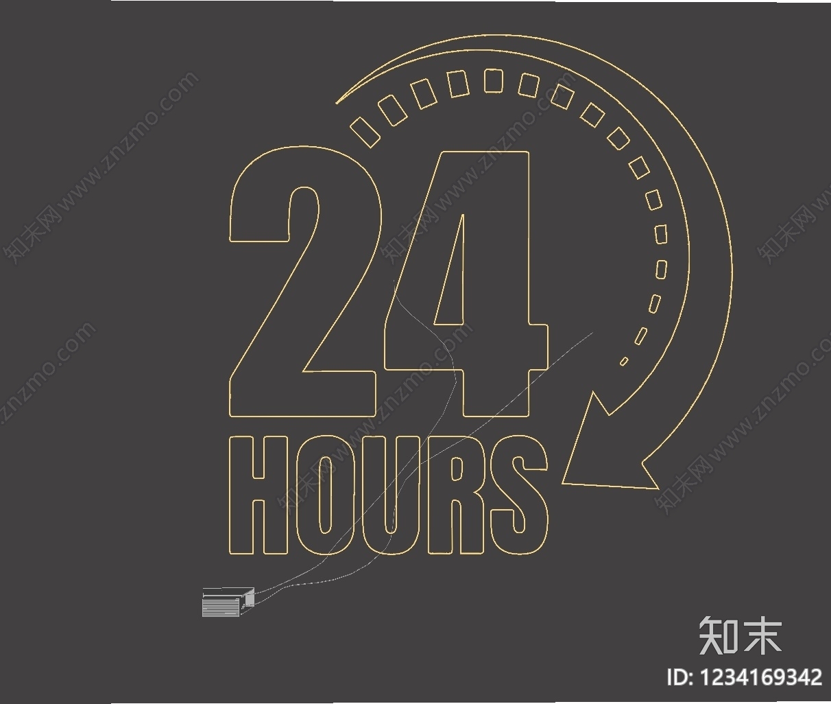 赛博朋克风霓虹灯SU模型下载【ID:1234169342】