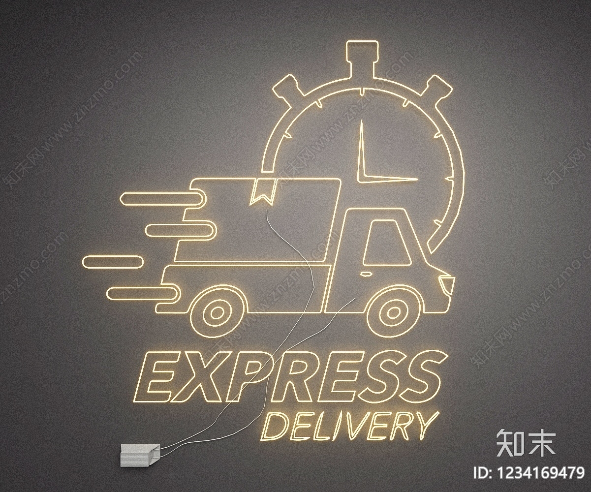 赛博朋克风艺术装置SU模型下载【ID:1234169479】