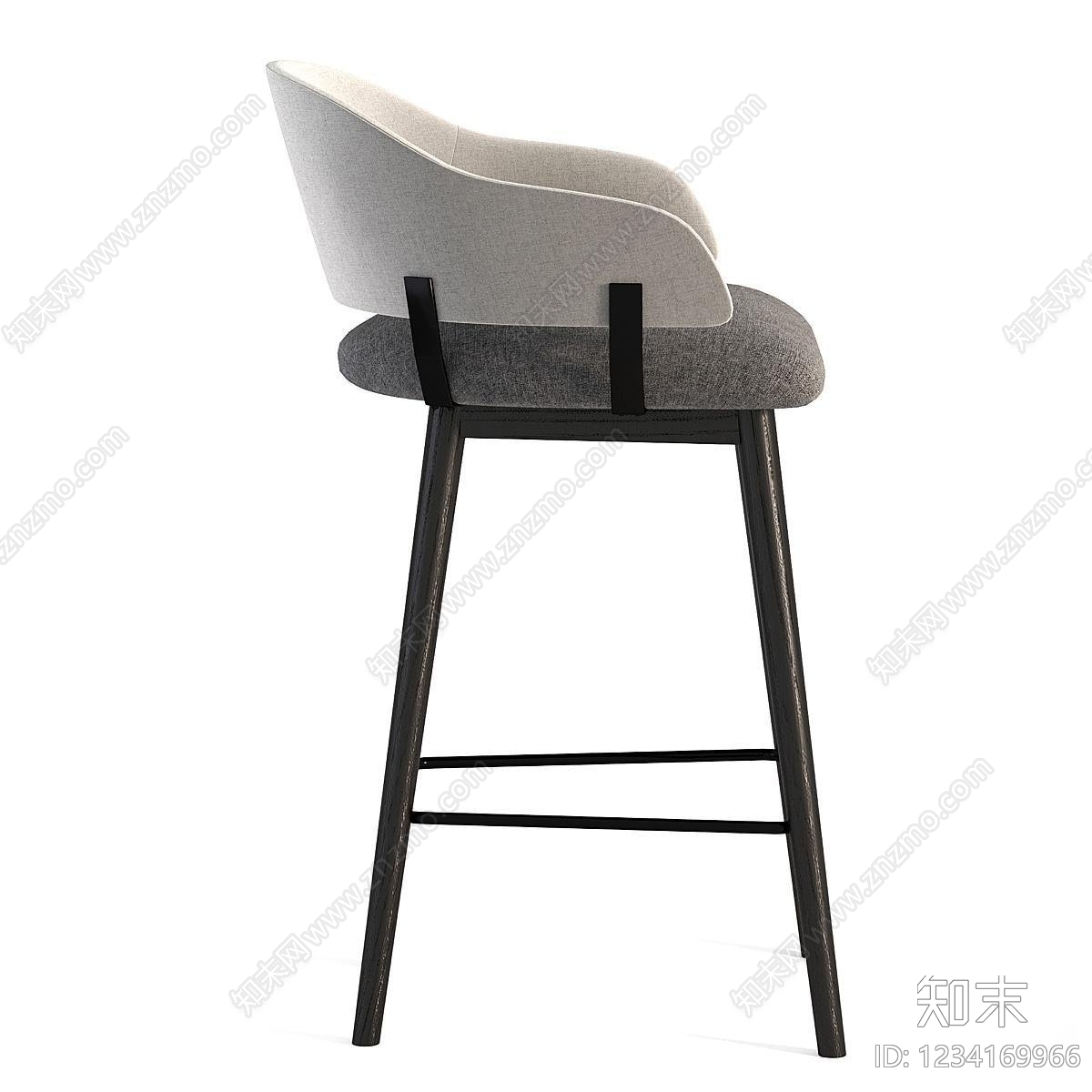 现代简约吧椅3D模型下载【ID:1234169966】