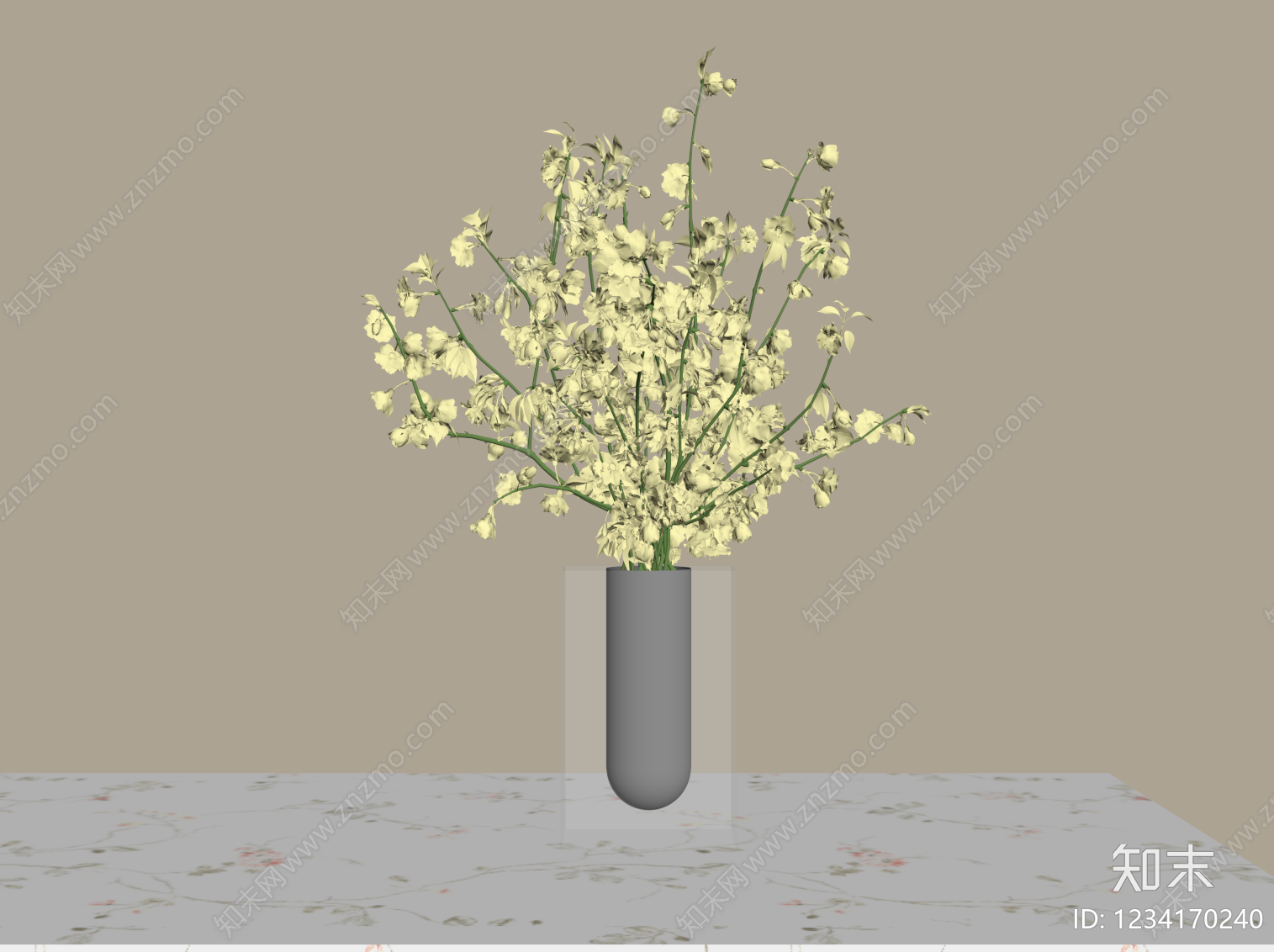 极简花艺SU模型下载【ID:1234170240】