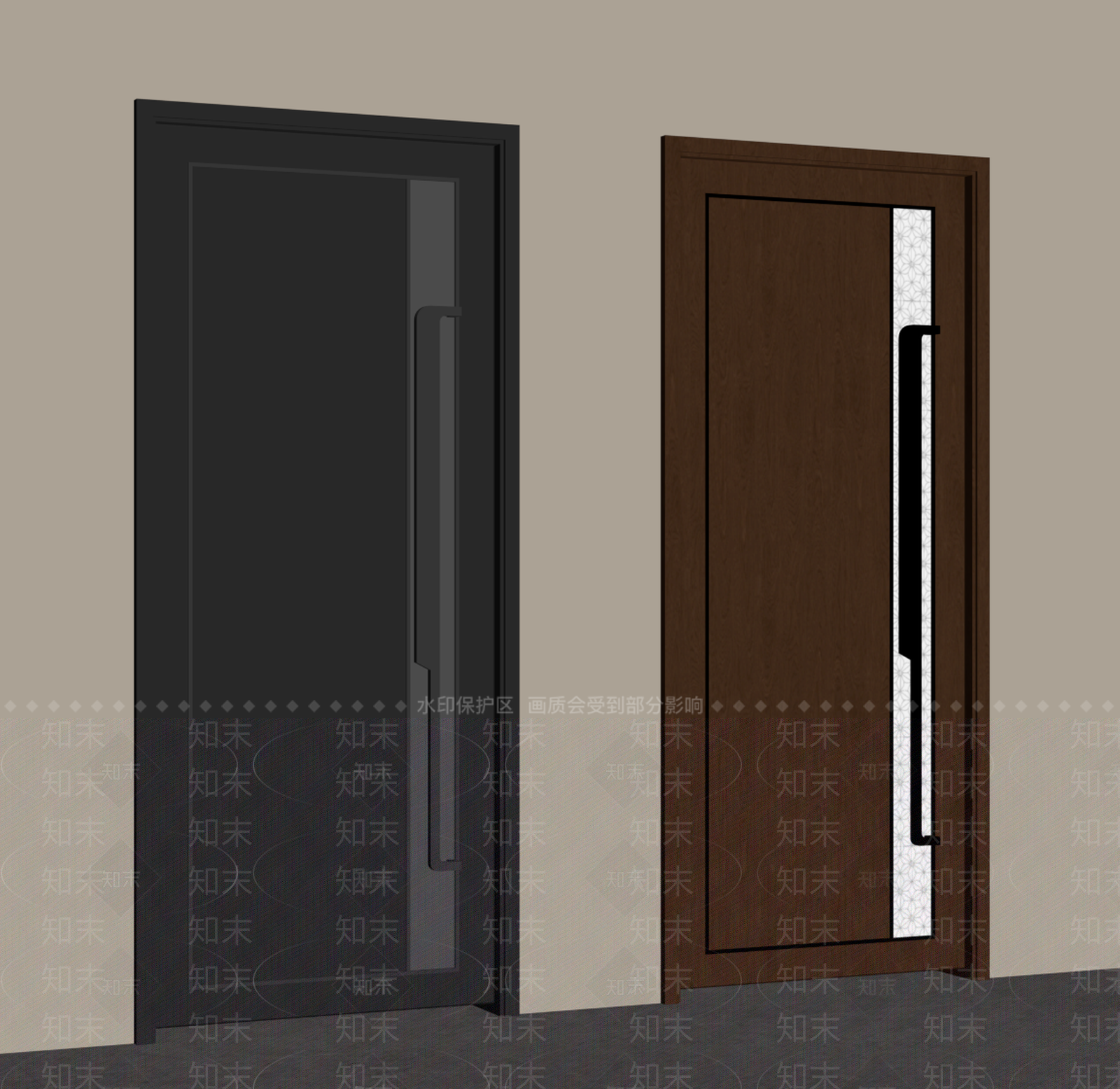 轻奢单开门3D模型下载【ID:1234170207】