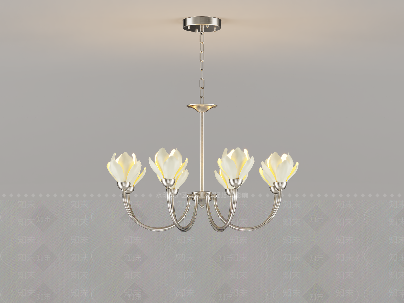 轻奢儿童房吊灯3D模型渲染效果图