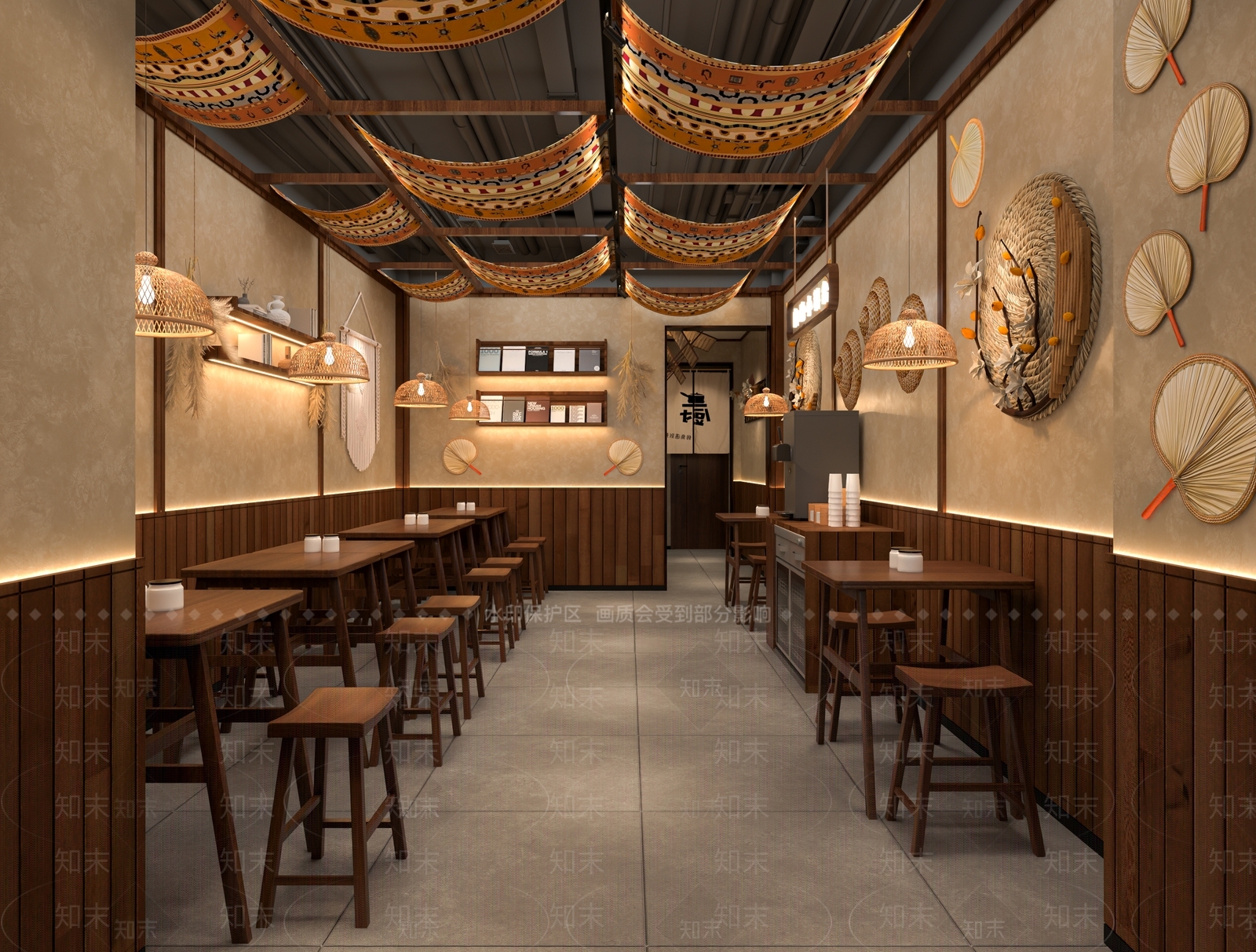 日式其他餐饮空间3D模型下载【ID:1234172056】