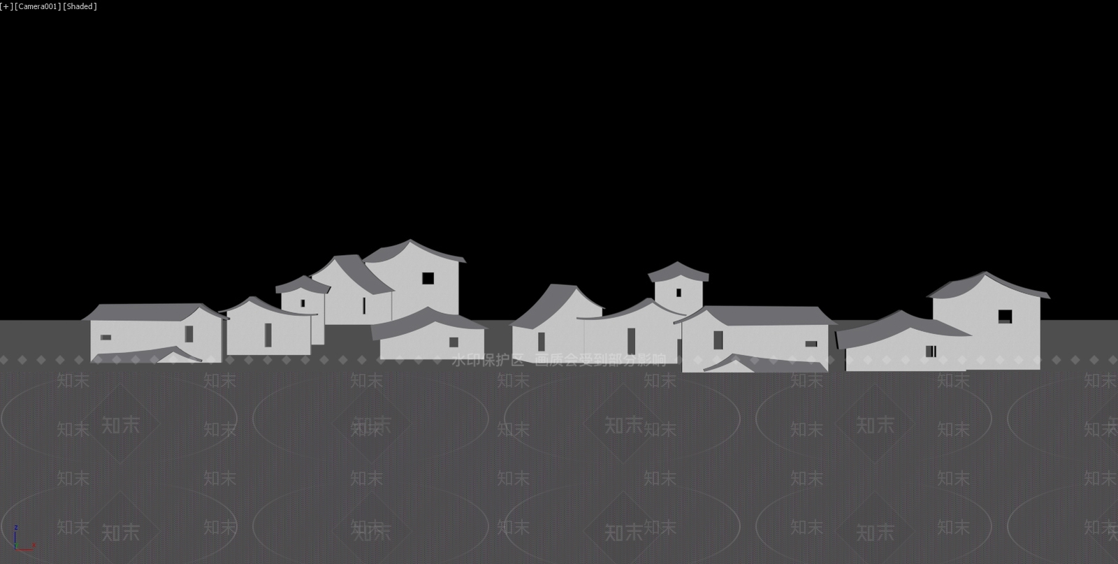 新中式景墙3D模型下载【ID:1234173490】