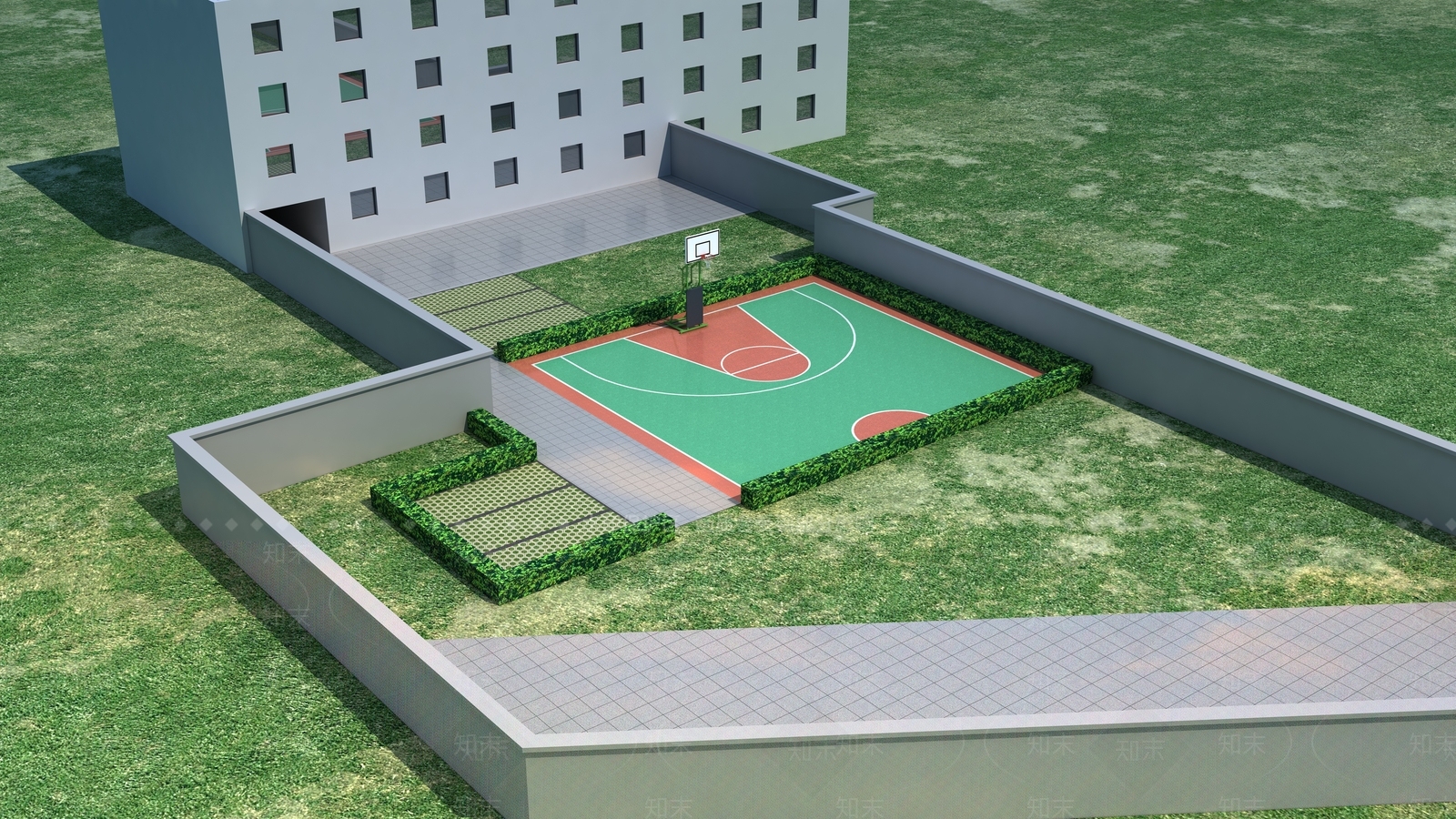 现代主义运动空间3D模型下载【ID:1234173841】