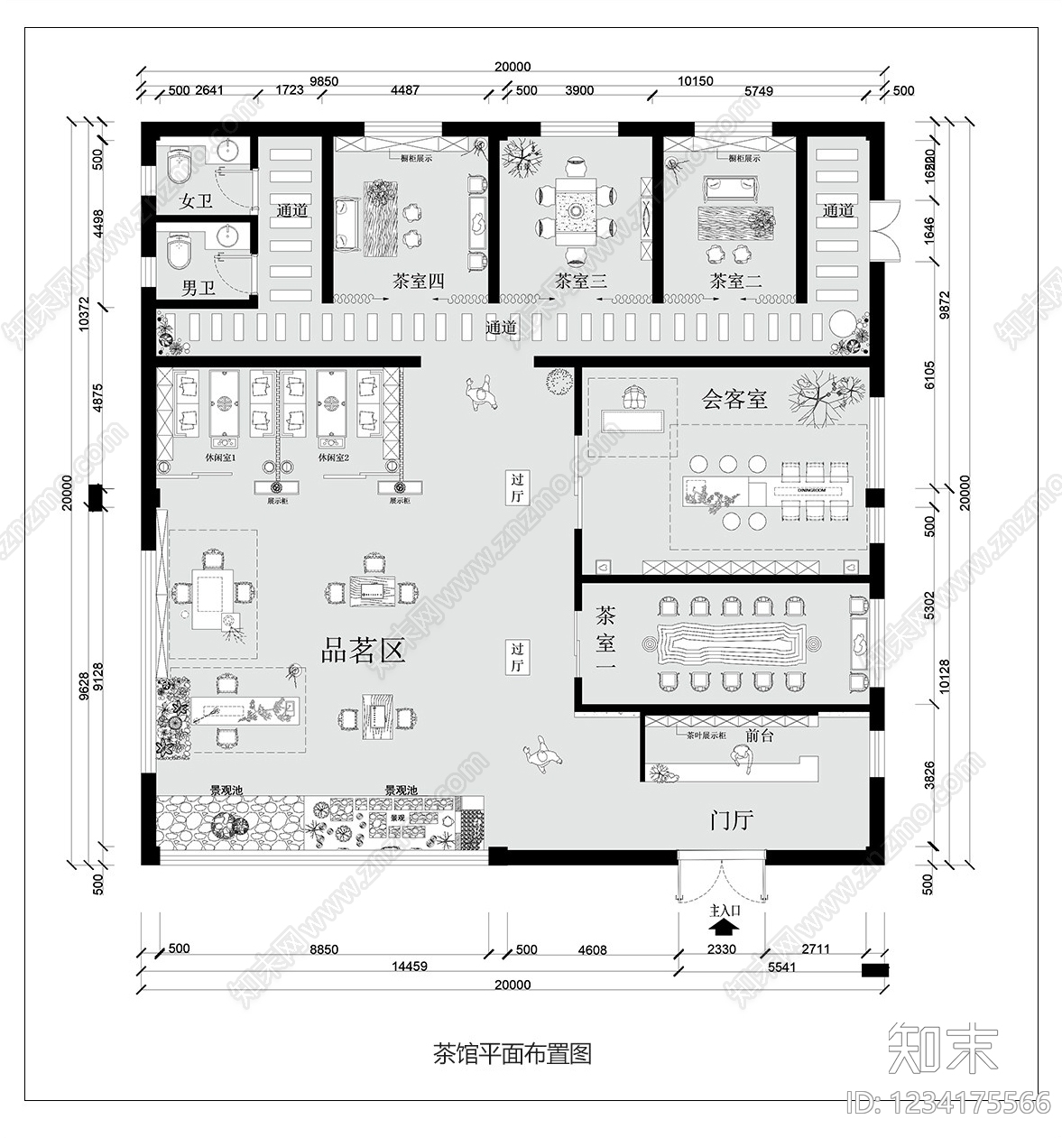 茶馆CAD图纸