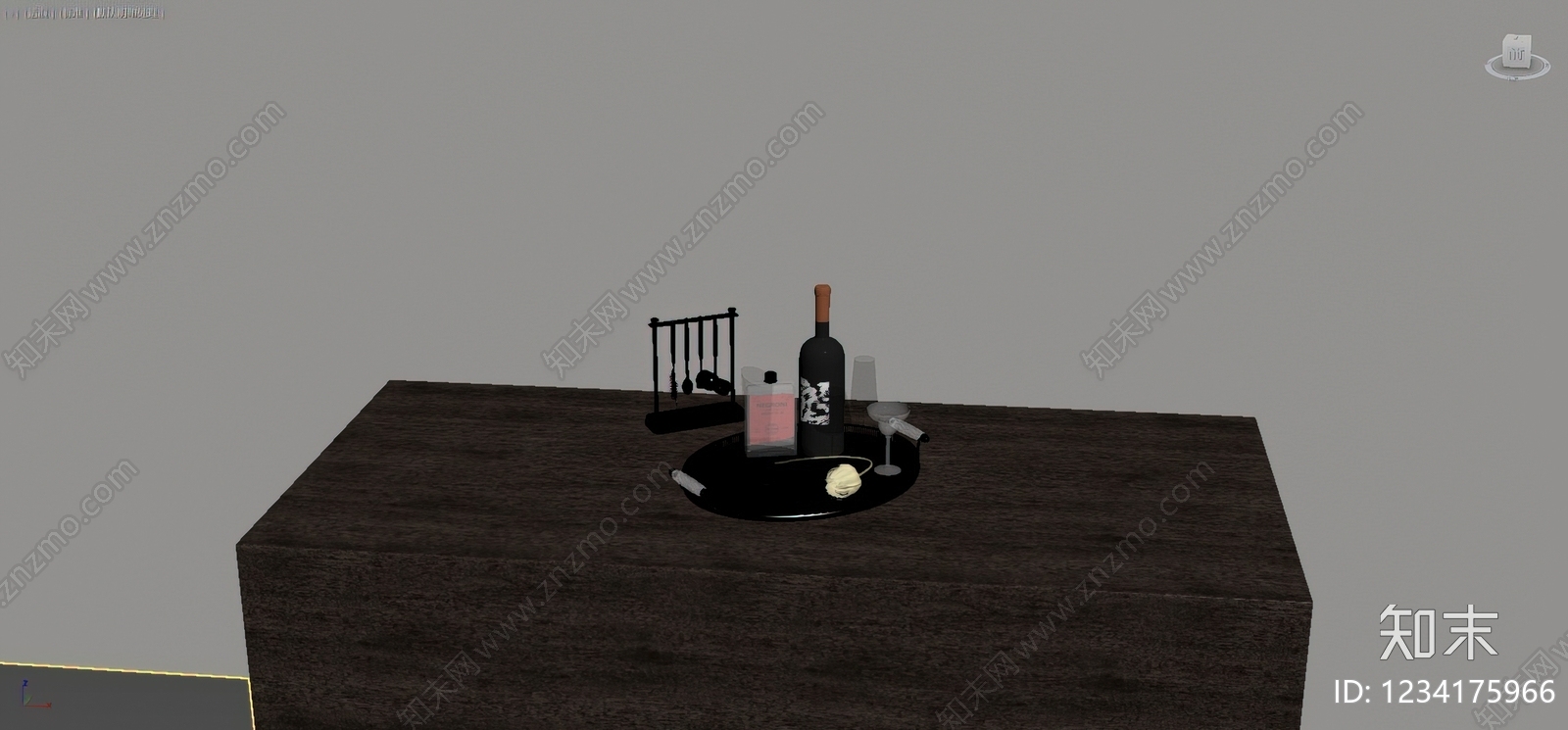 轻奢餐具3D模型下载【ID:1234175966】