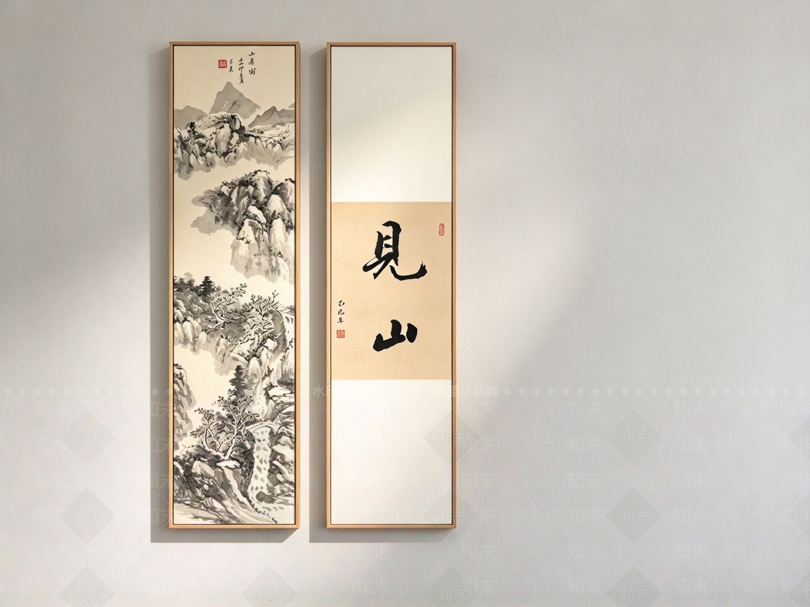 新中式组合画3D模型下载【ID:1234176734】
