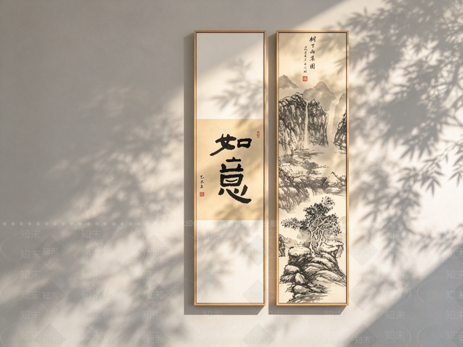 新中式组合画3D模型下载【ID:1234176876】