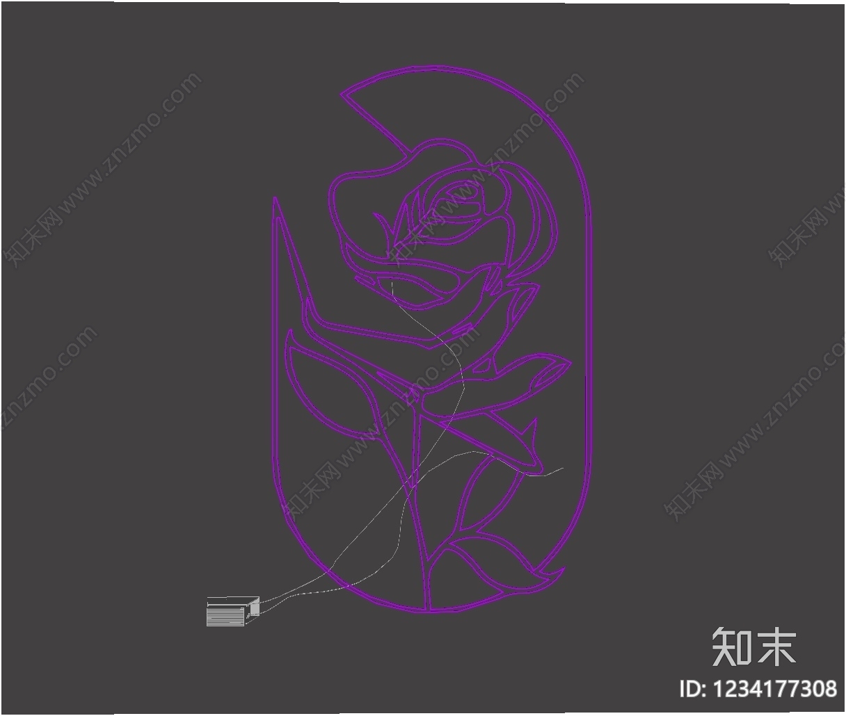 赛博朋克风霓虹灯SU模型下载【ID:1234177308】