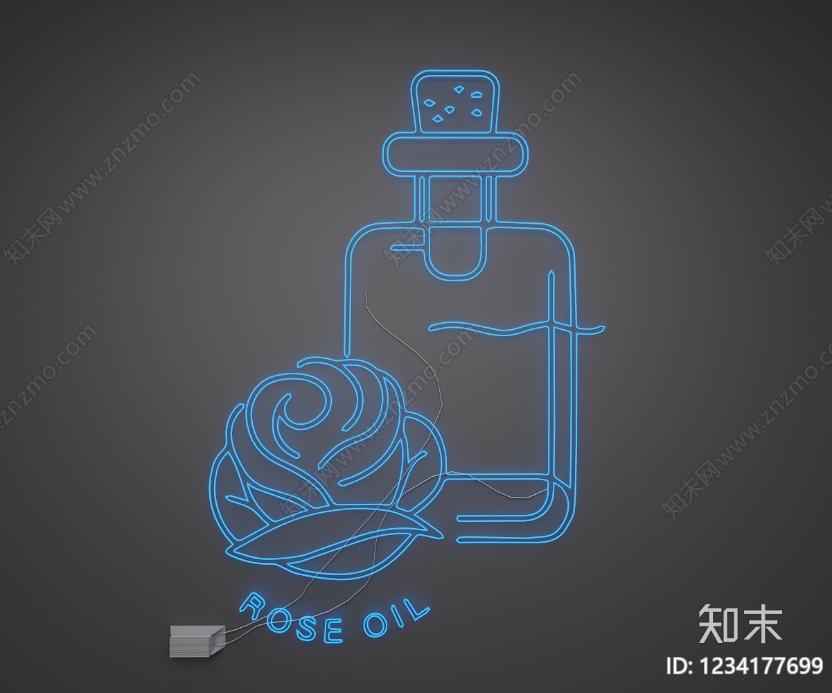赛博朋克风霓虹灯SU模型下载【ID:1234177699】