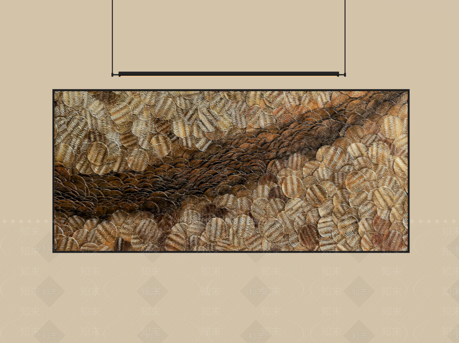 轻奢抽象画SU模型下载【ID:1234190419】