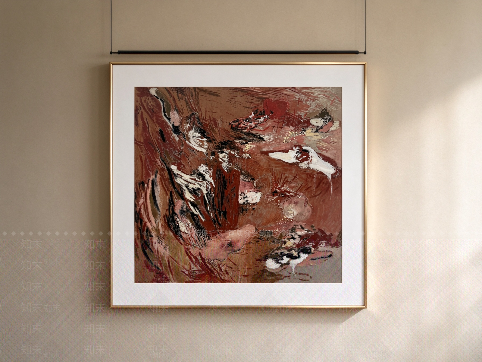 中古风抽象画SU模型下载【ID:1234191462】