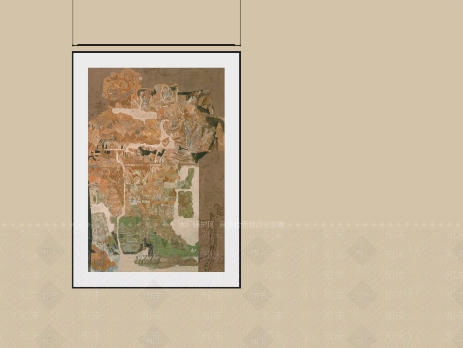 新中式挂画SU模型下载【ID:1234192787】