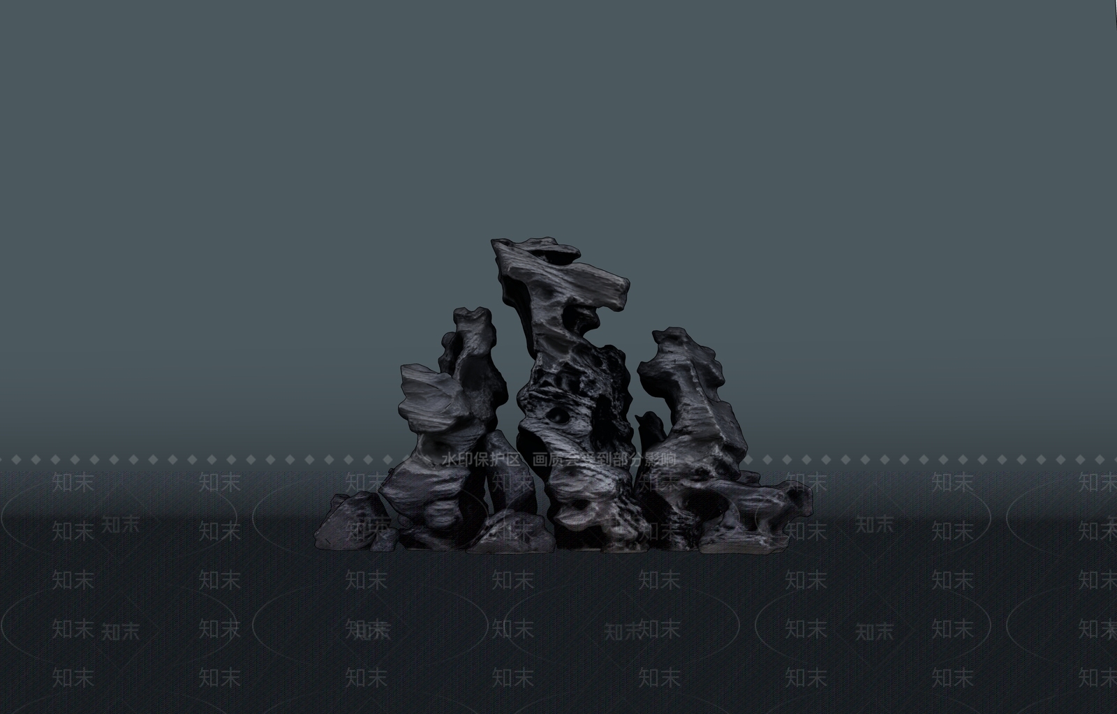 中式雕塑摆件SU模型下载【ID:1234193466】