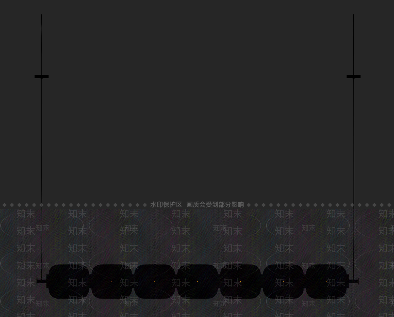 极简长条吊灯3D模型下载【ID:1234199437】