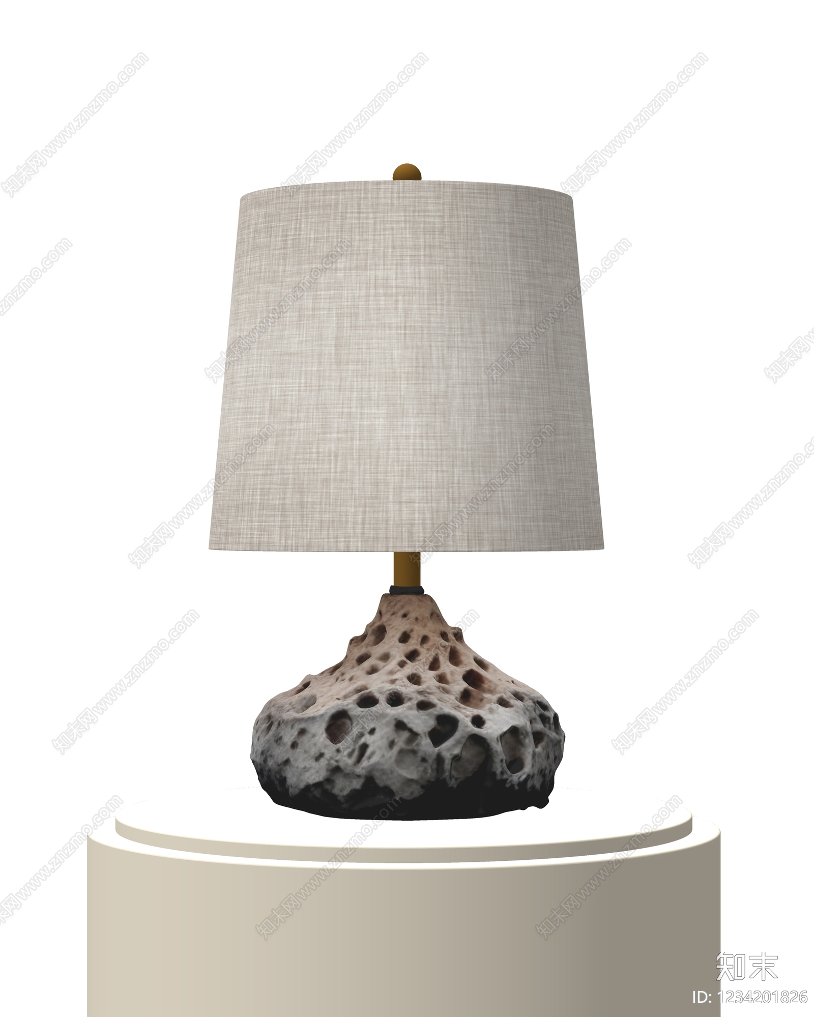 侘寂台灯SU模型下载【ID:1234201826】