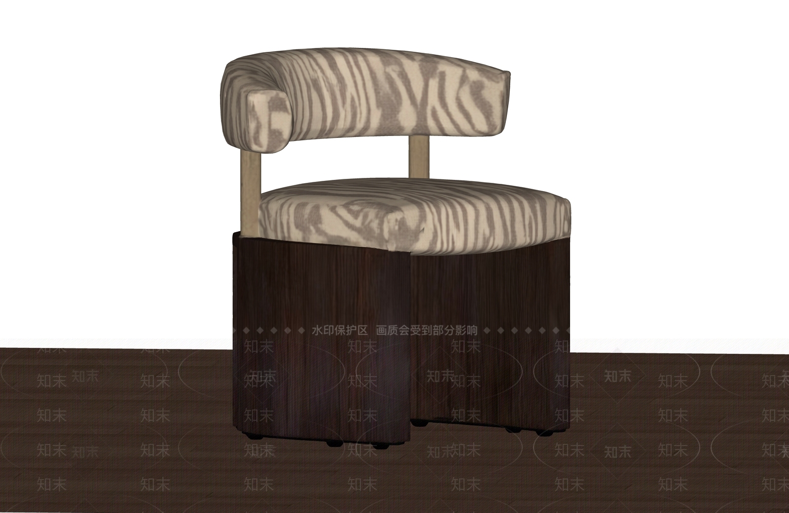 中古风餐椅SU模型下载【ID:1234204476】