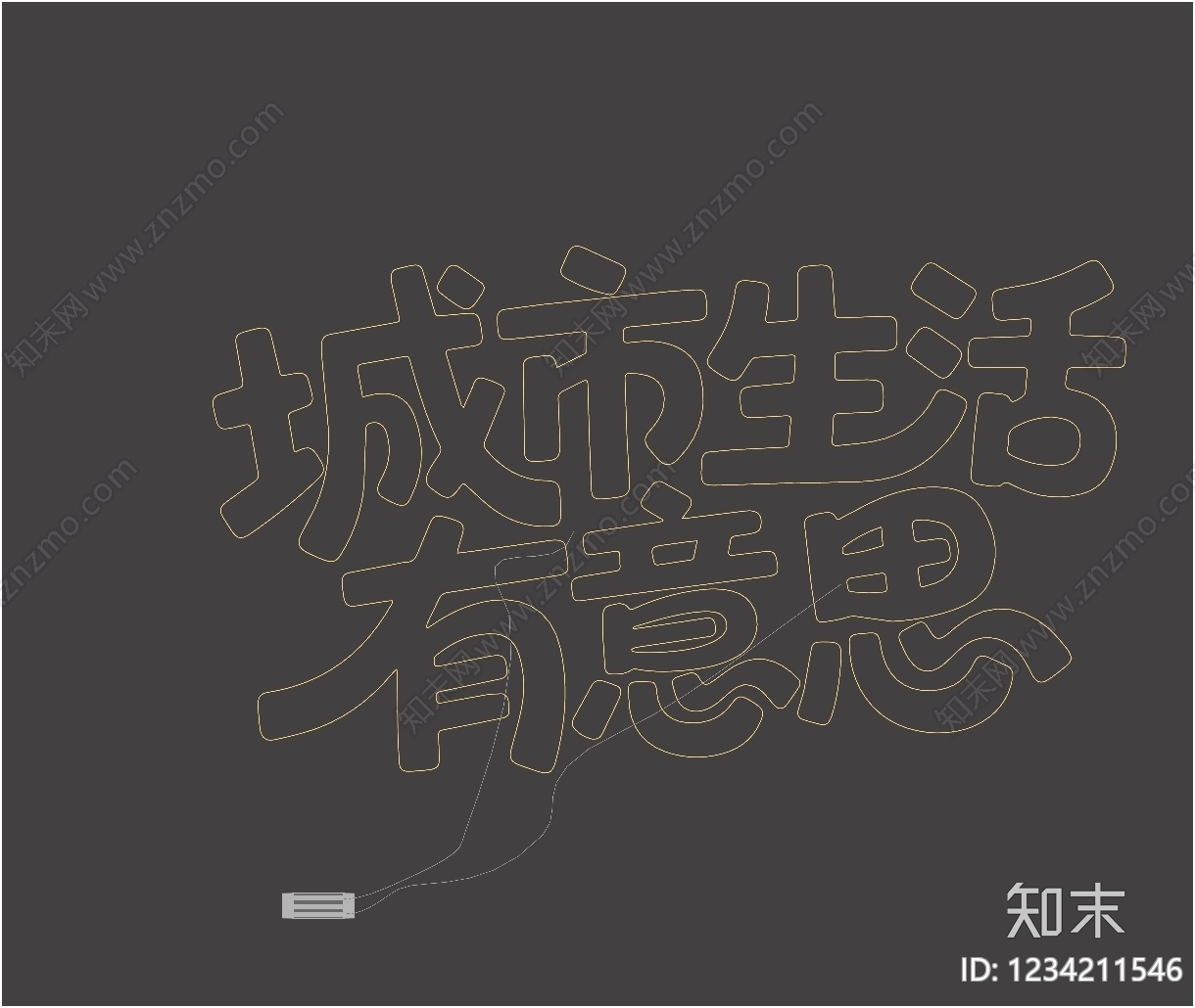 赛博朋克风霓虹灯SU模型下载【ID:1234211546】