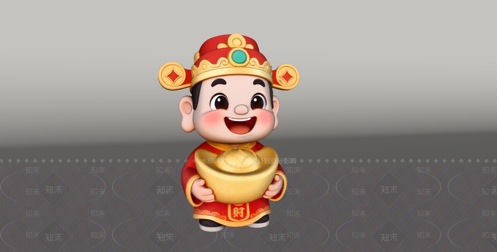 中式雕塑摆件SU模型下载【ID:1234212258】
