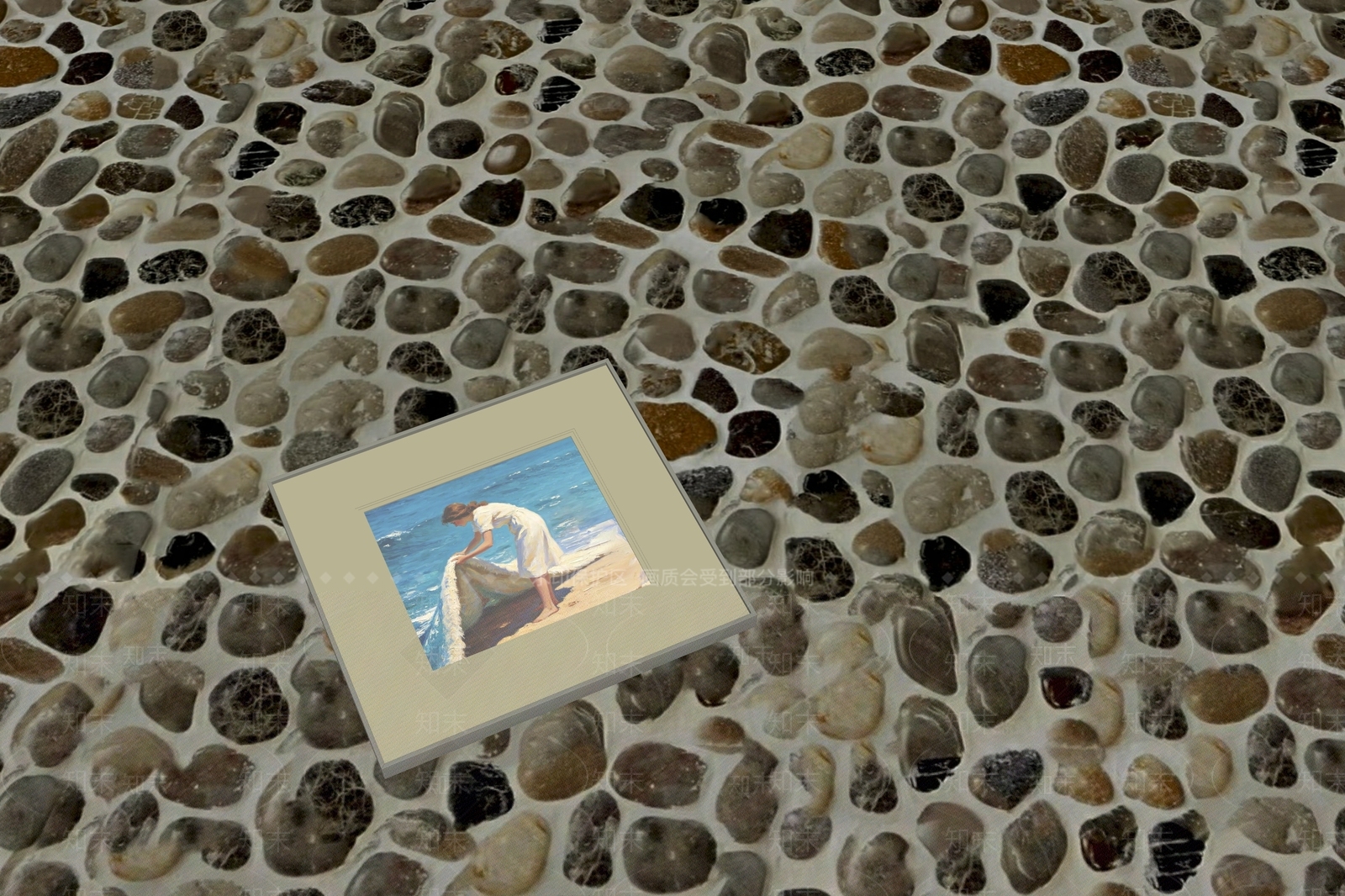 复古瓷砖展厅3D模型下载【ID:1234213843】