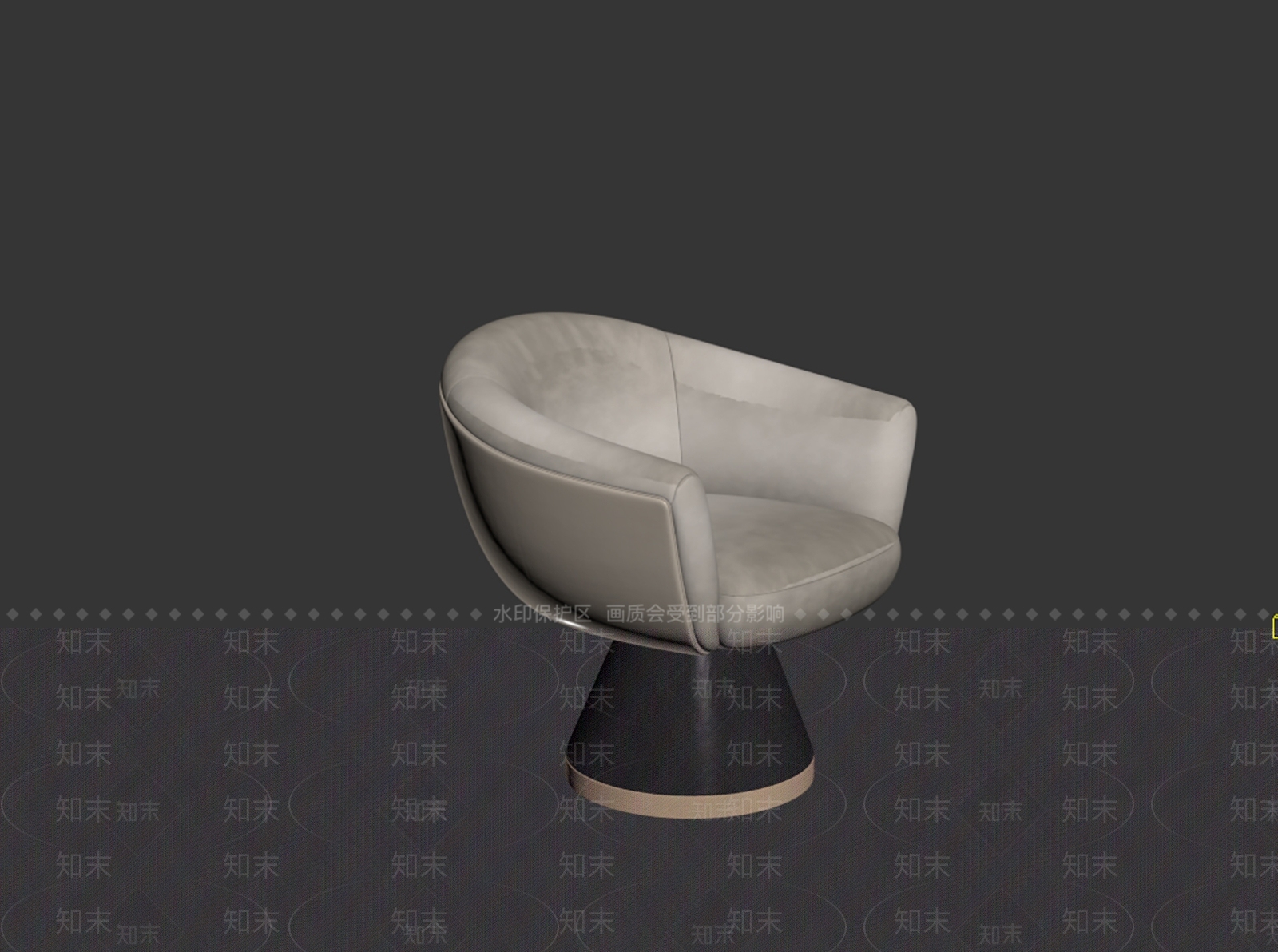 轻奢休闲椅3D模型下载【ID:1234215943】