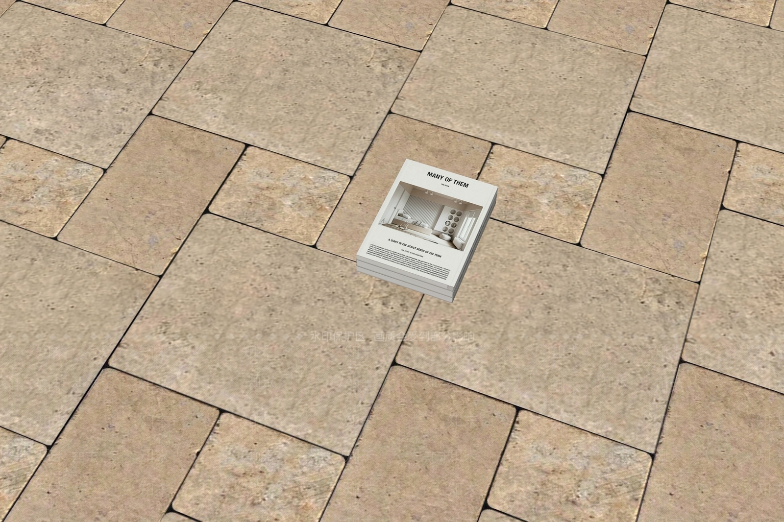 侘寂地砖3D模型下载【ID:1234216117】