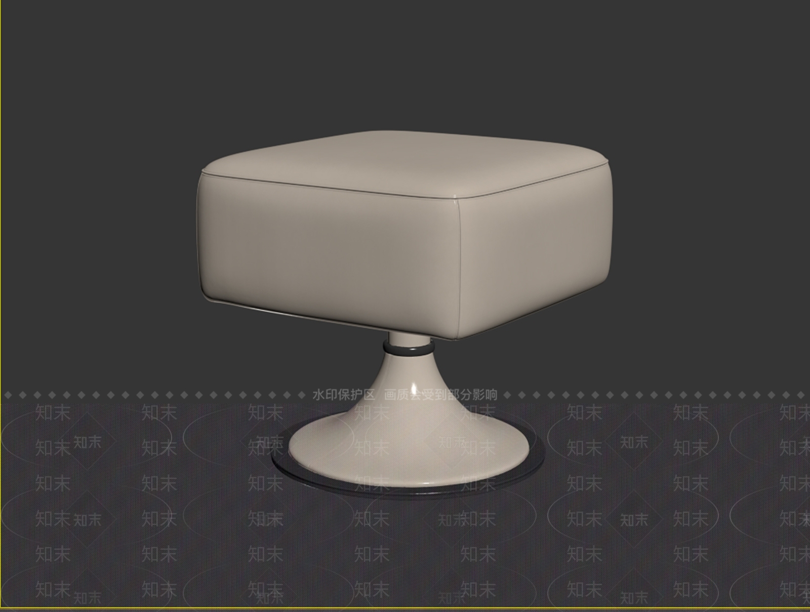 奶油风沙发凳3D模型下载【ID:1234216270】