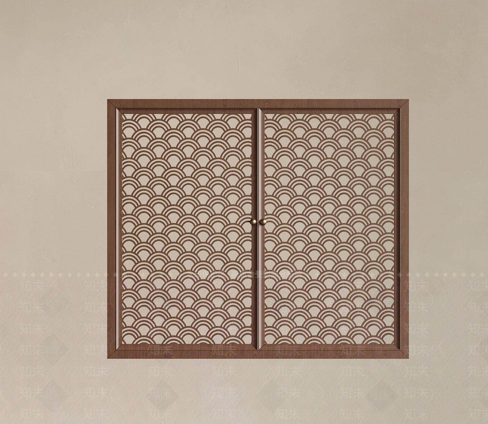 新中式窗3D模型下载【ID:1234219290】