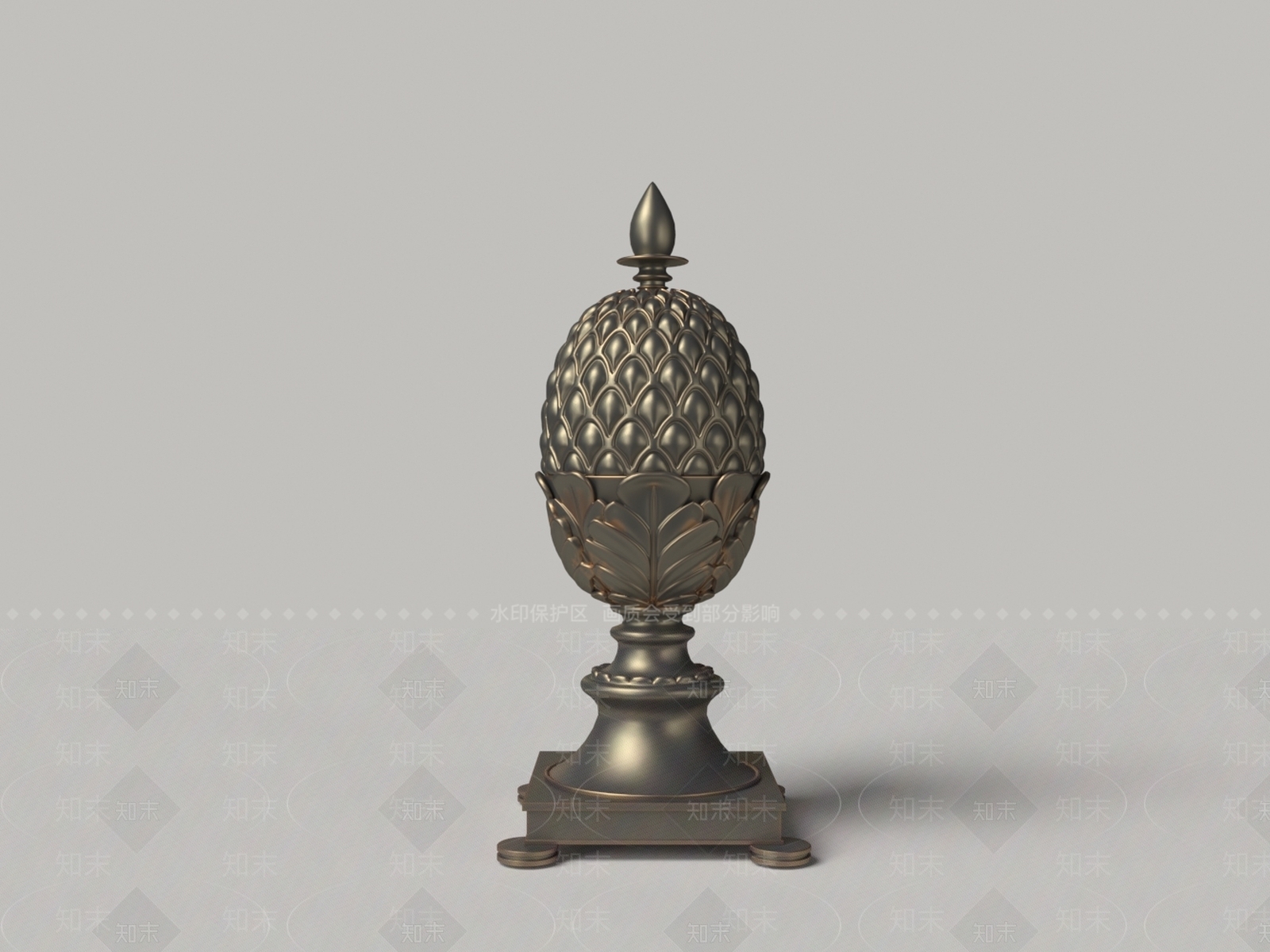 欧式雕塑摆件3D模型下载【ID:1234219203】