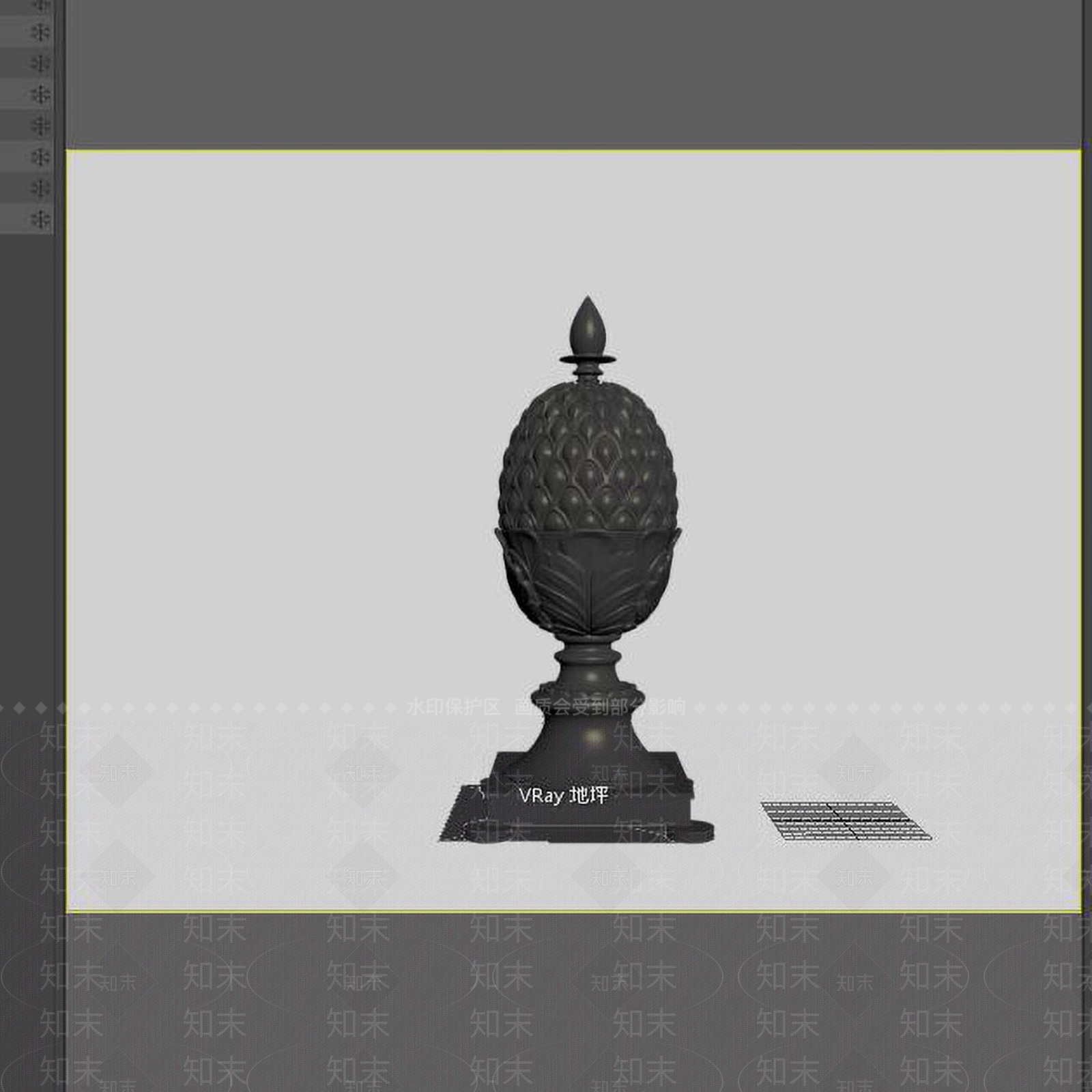 欧式雕塑摆件3D模型下载【ID:1234219203】