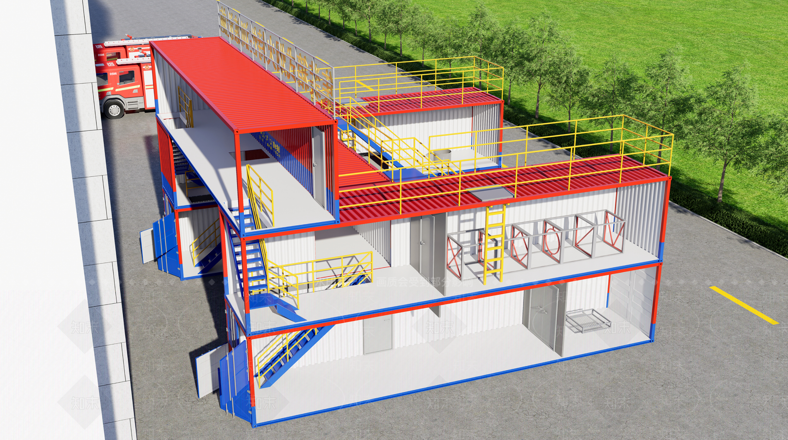 工业风其他公共建筑3D模型下载【ID:1234220273】