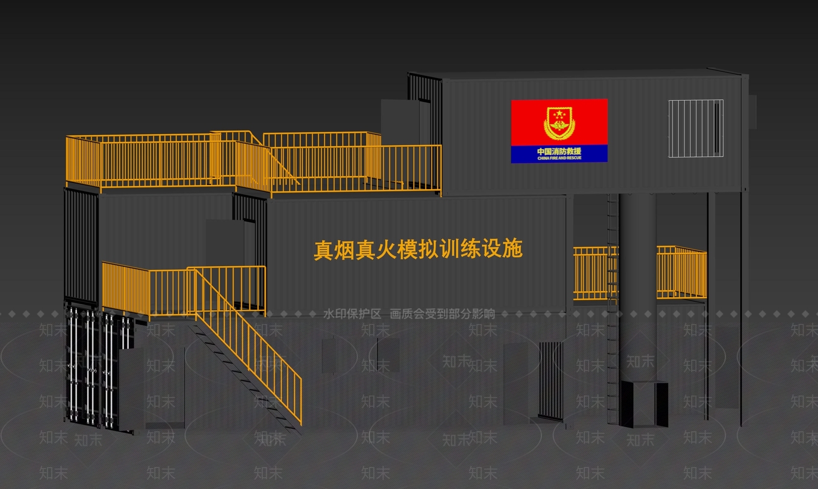 工业风其他公共建筑3D模型下载【ID:1234220316】