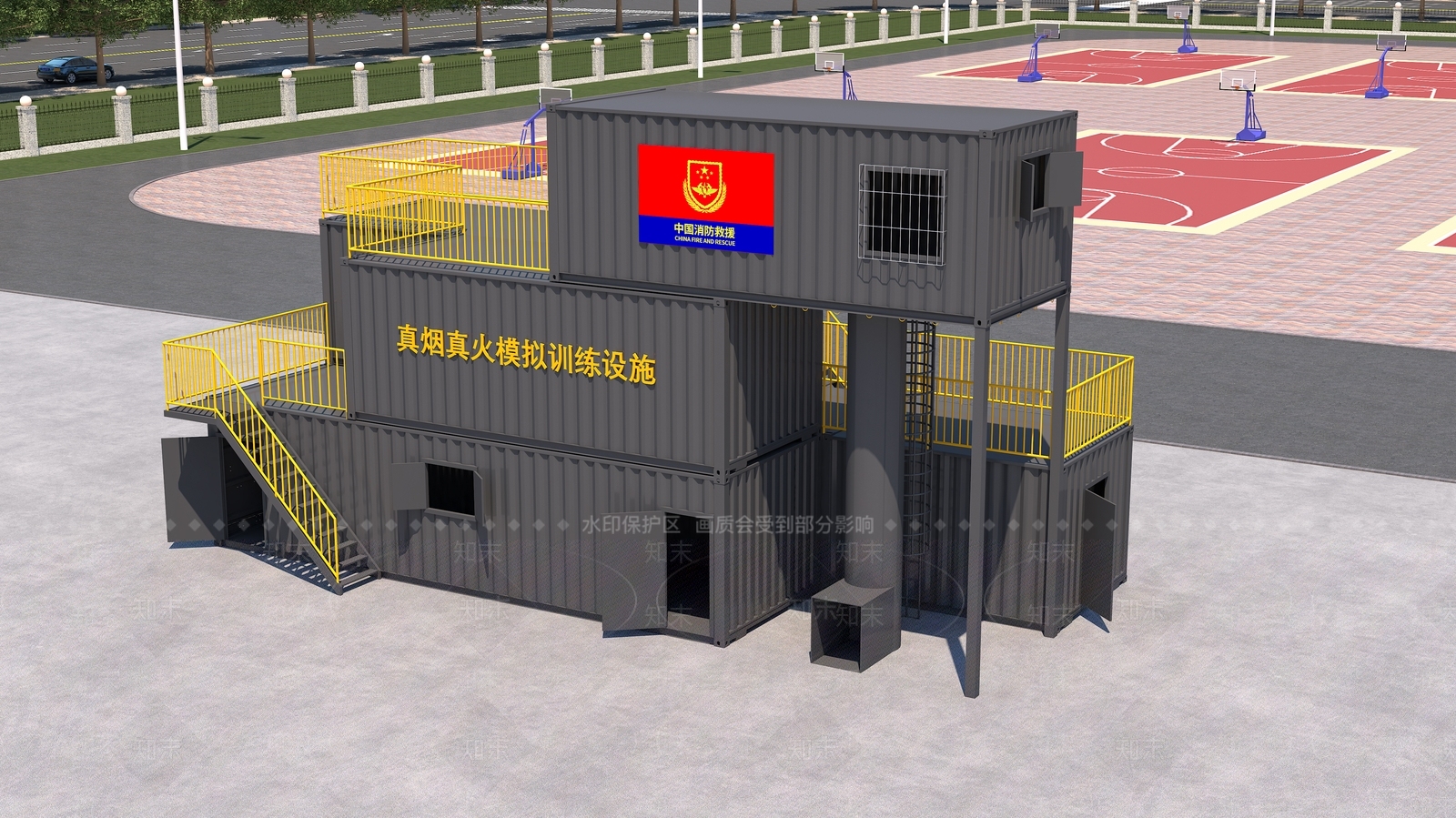 工业风其他公共建筑3D模型下载【ID:1234220316】