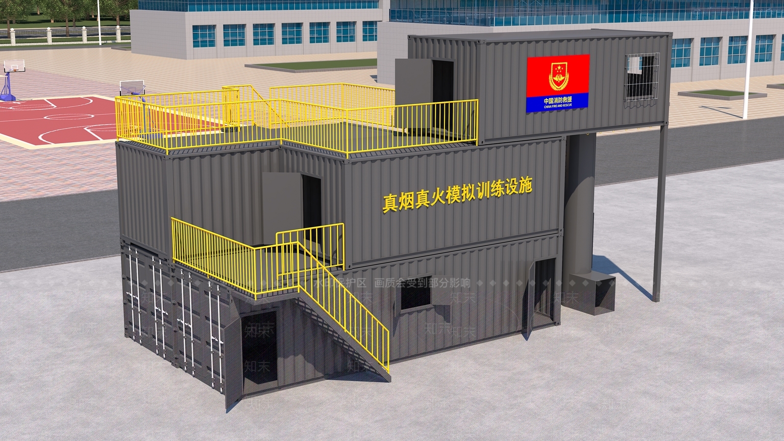 工业风其他公共建筑3D模型下载【ID:1234220316】