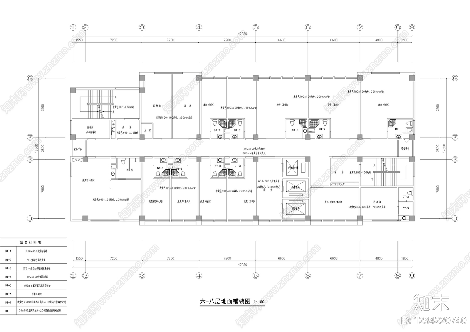 医院cad施工图下载【ID:1234220740】