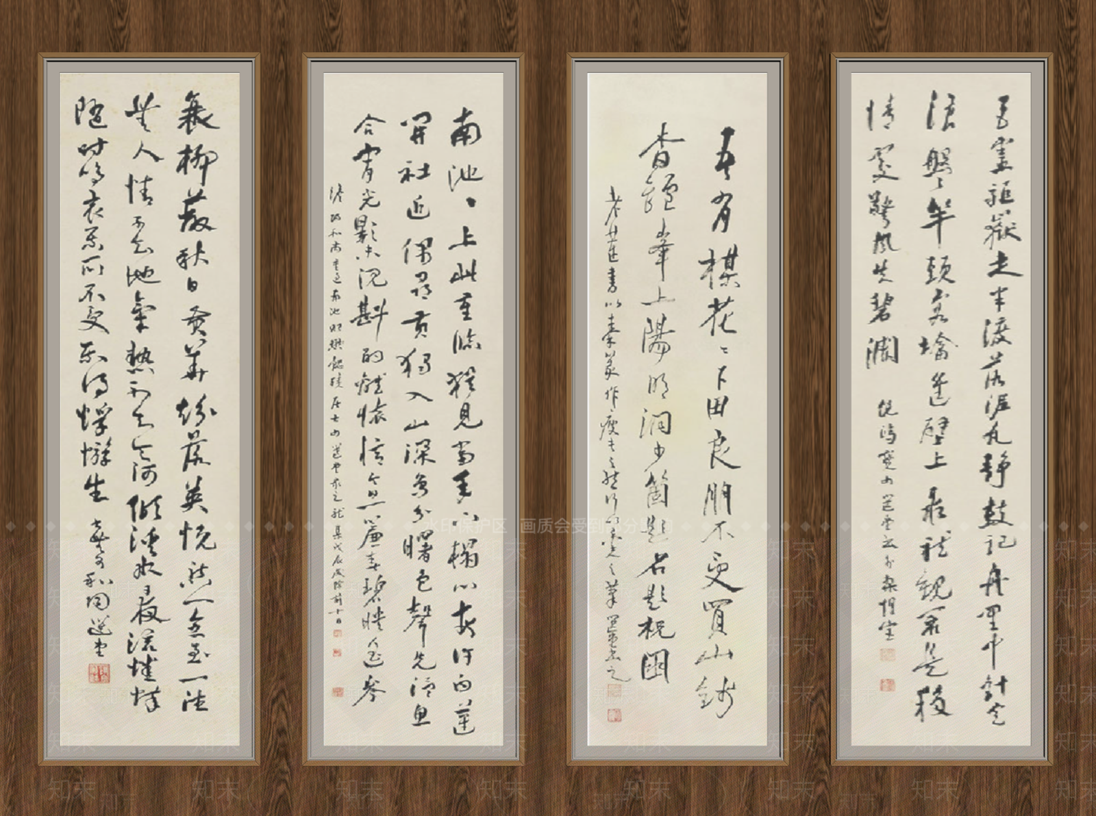 新中式字画3D模型下载【ID:1234221806】