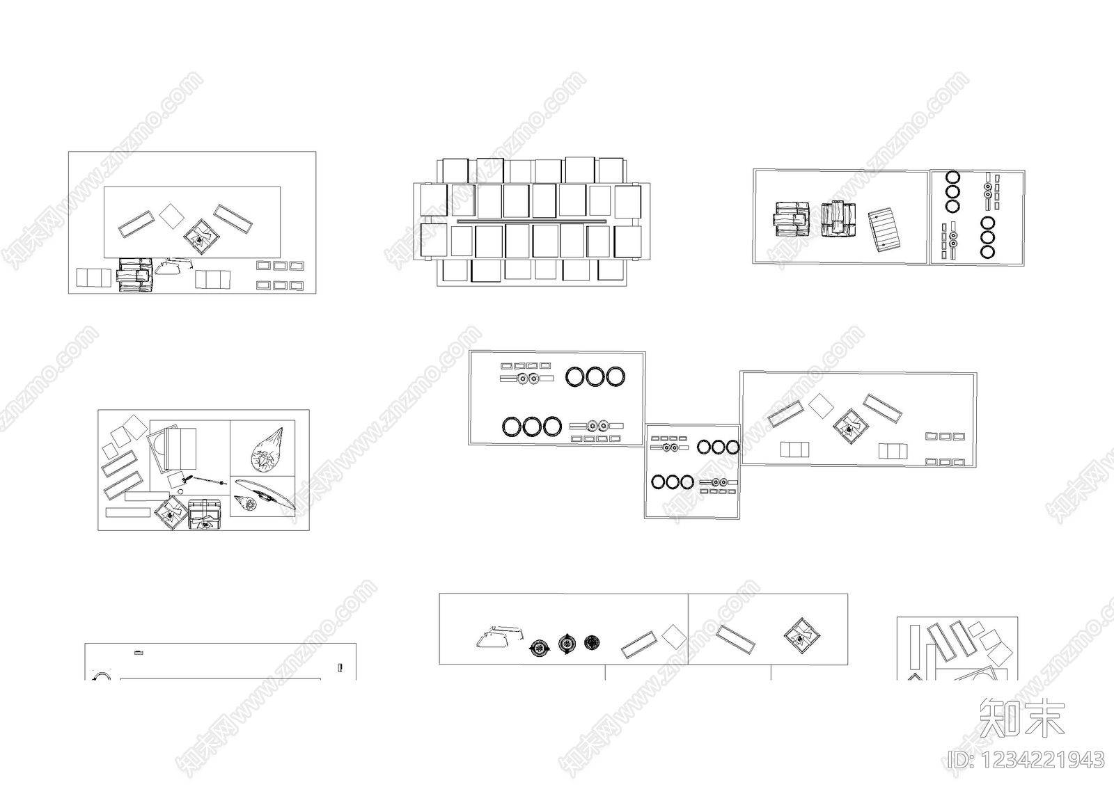 展览展厅家具CAD图纸