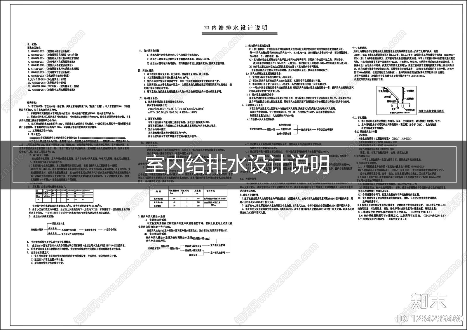 设计说明cad施工图下载【ID:1234239460】