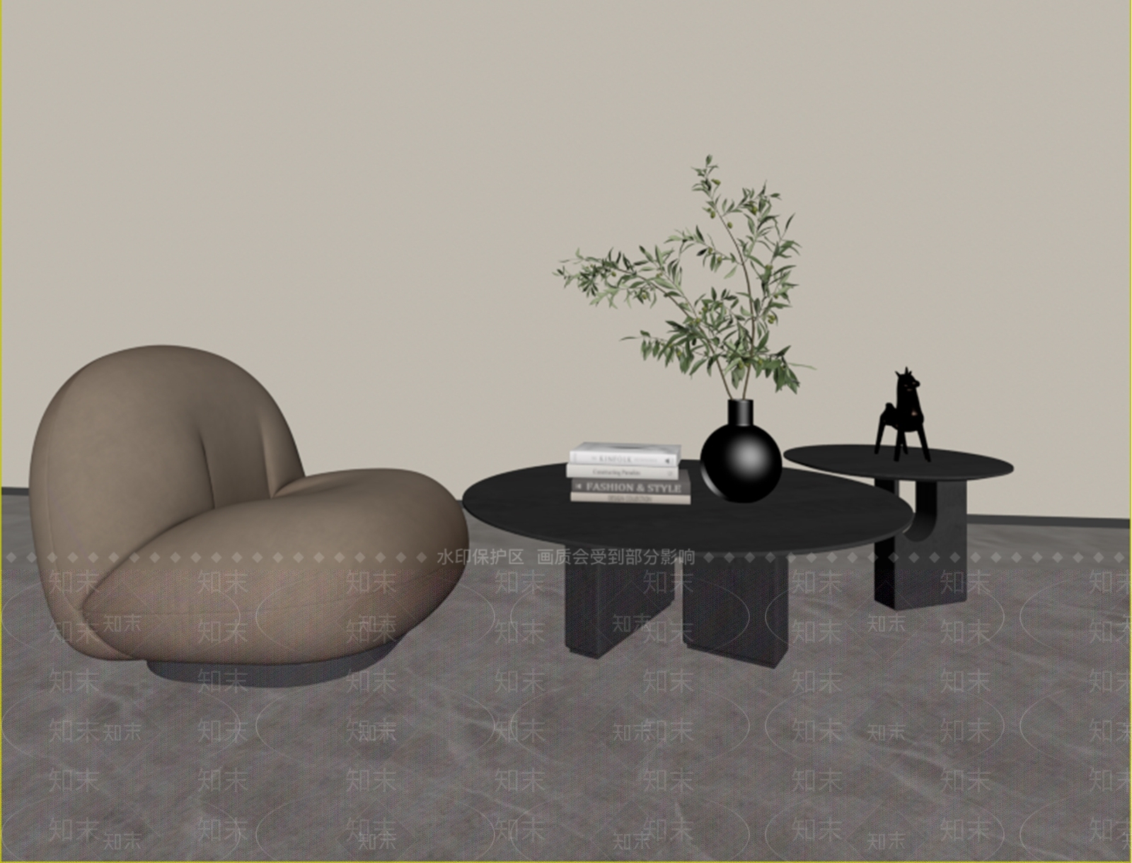 意式极简几类组合3D模型下载【ID:1234240464】