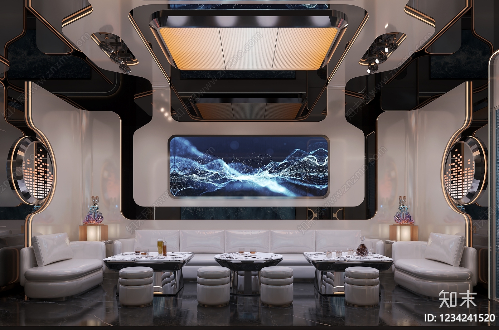 轻奢KTV3D模型下载【ID:1234241520】