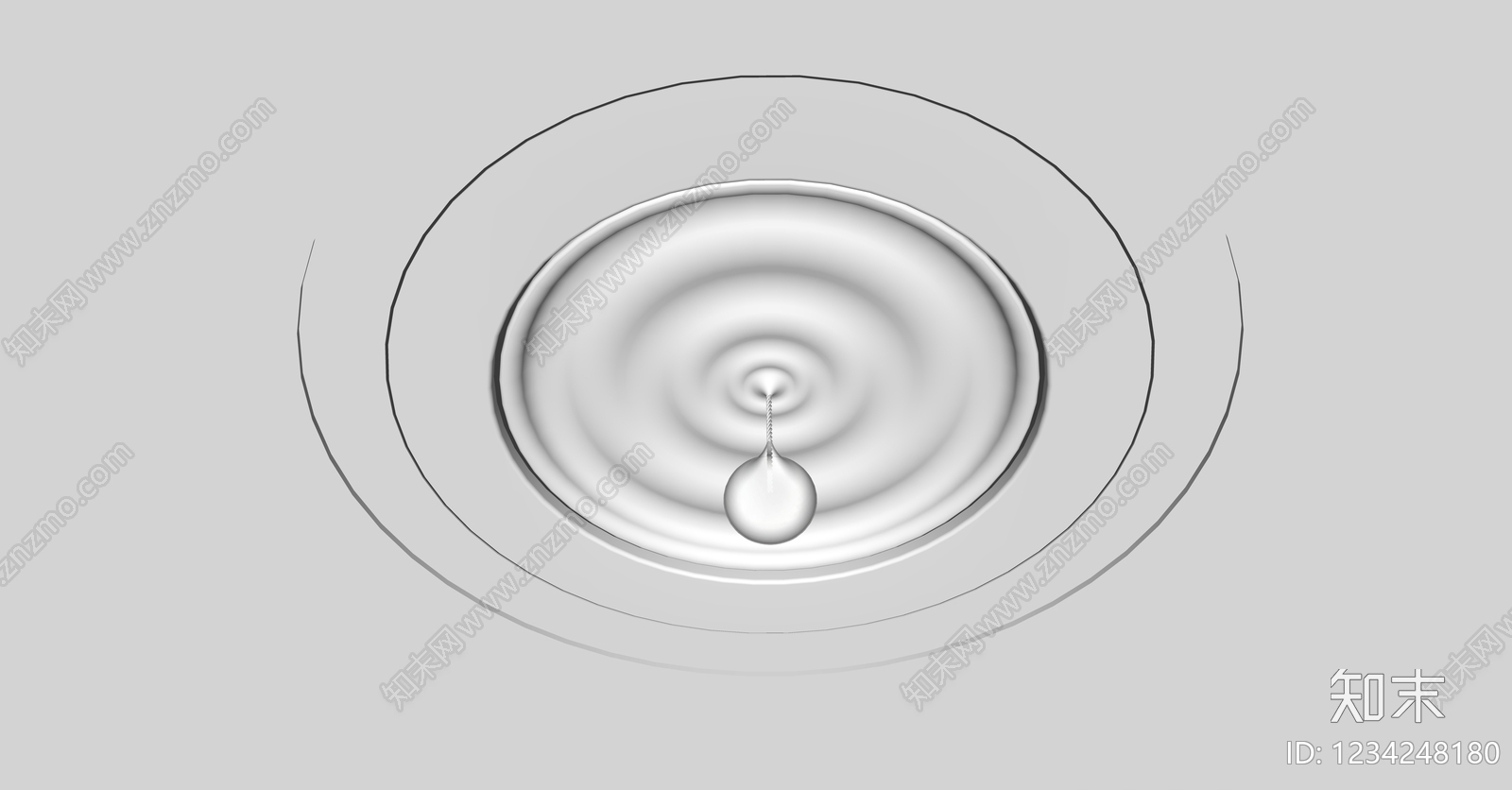 极简吊顶SU模型下载【ID:1234248180】