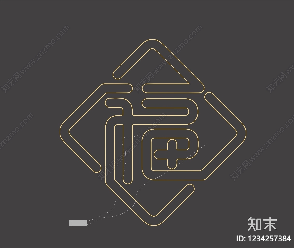 赛博朋克风霓虹灯SU模型下载【ID:1234257384】