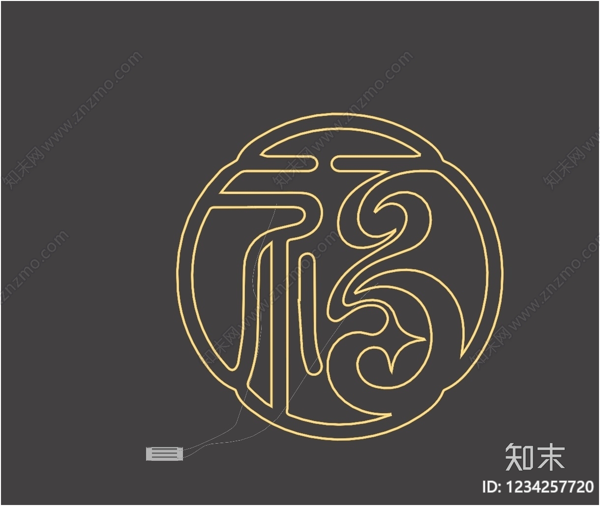 赛博朋克风霓虹灯SU模型下载【ID:1234257720】