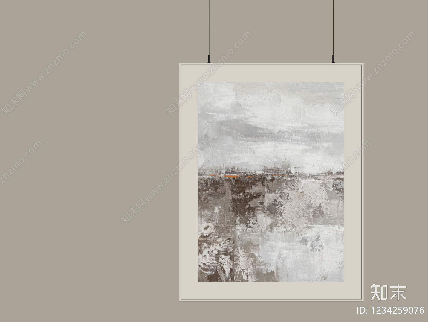 奶油风抽象挂画3D模型下载【ID:1234259076】