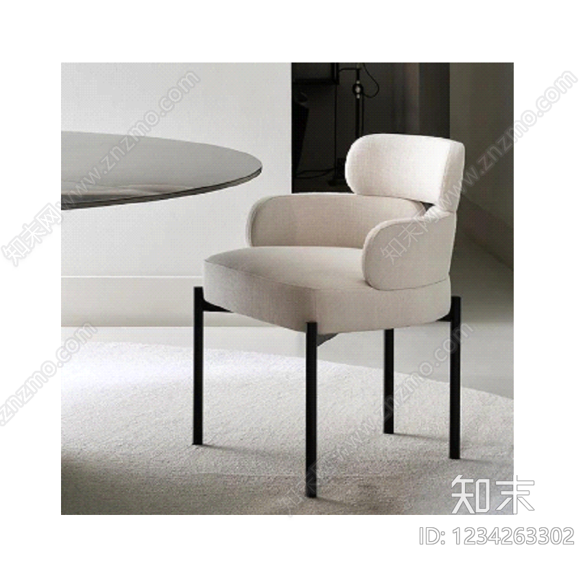 椅子cad施工图下载【ID:1234263302】