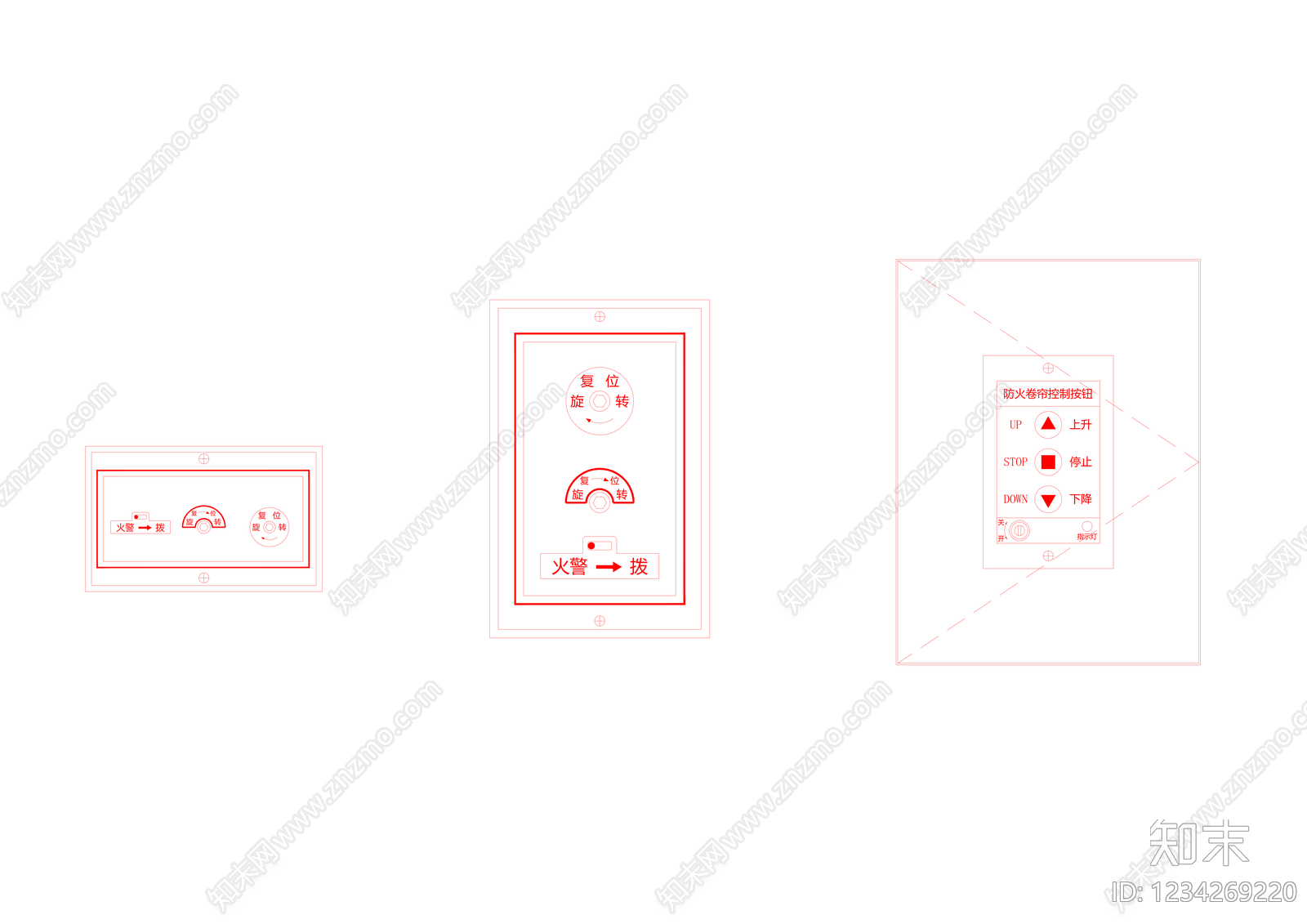 标识图库cad施工图下载【ID:1234269220】