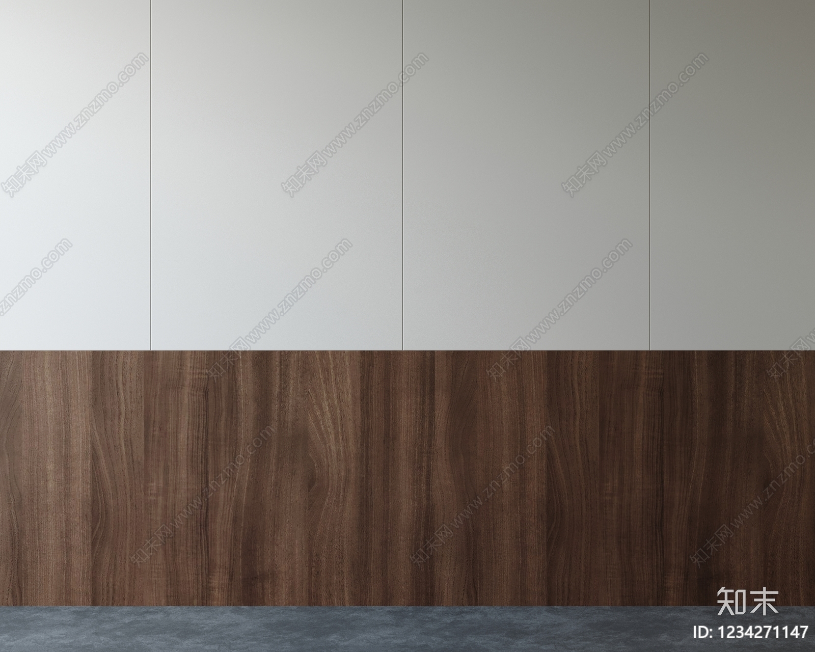 极简床头背景墙3D模型下载【ID:1234271147】